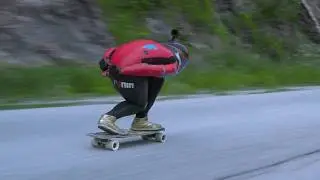 Downhill Skateboarding Full Run, Emily Pross