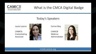 What is the CMCA digital badge and how do you use it?