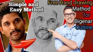 Free hand drawing mathod for Bigenar😎 ।। Simple and esay method.. 