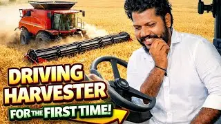 I Drove a Mahindra Harvester for the First Time! 🚜🌾 (Test Drive Vlog