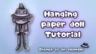 How to make a Hanging Paper Doll 🍀 l Tutorial