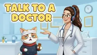 ZIZI IS SICK! + Talking to a Doctor | Shadowing Engish For Beginners