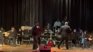 My son amazing performance, he sounds better than drake #schoolconcert #highschool