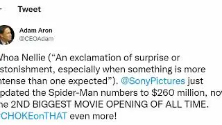 AMC STOCK - INSANE $260 MILLION SPIDERMAN RELEASE DOMESTICALLY - ADAM ARON TWEETS #amcstock #amc