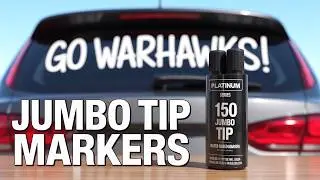 Can These Giant Markers Make Awesome Car Art?: 8 Washable Window Markers for Cars - 15mm Jumbo