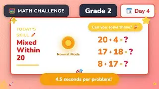 Grade 2 | Day 4: Mixed Operations Within 20 | Normal | daily math challenge