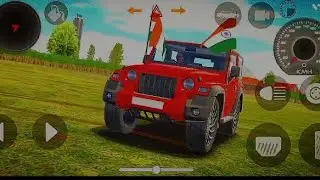 Modified Mahindra Thar😈 red colour additional thar#viral #trending #gaming #indiantractor3d 