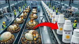 Inside the Sunscreen Factory &mdash; From Snake Eggs to Sunscreen Cream | Full Process
