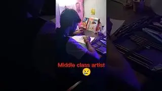 Middle class artist 😣#shorts #youtubeshorts #art #realistic #motivation #dheerajart #middleclass