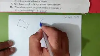 Q.9, Ex.12.1 Chapter:12 Symmetry |  New Ncert Maths Class 7 | Cbse