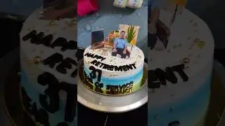 Celebrating 37 Years of Dedication | Retirement Cake Idea 🎂✨ #cake #retirement #youtubeshorts #viral