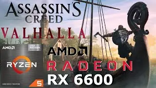 Ryzen 5 1600AF | RX 6600 | Assassin's Creed Valhalla benchmark test | 1080p | 21:9 and 16:9