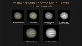Izrada derotirane fotografije Jupitera