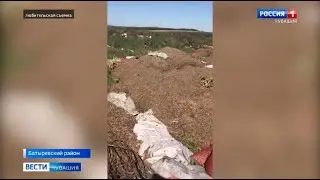 В Батыревском районе обнаружена нелегальная свалка