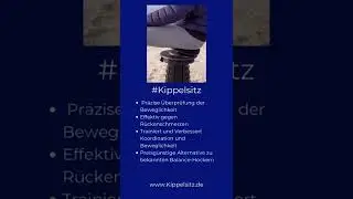 Balancetraining mit dem Kippelhocker