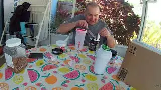 Rogue Energy!!  Unboxing  with very little cat activity..