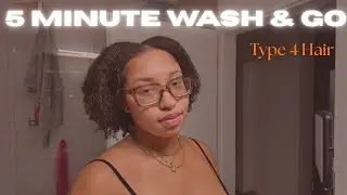 NATURAL HAIR ROUTINE | Wash & Go on Type 4A-4B Hair
