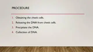 To isolate DNA from cheek cells | B. Pharm practical | GPAT videos