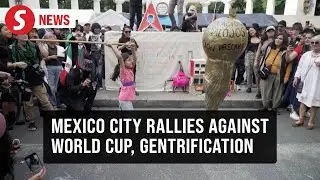Mexicans smash World Cup pinata during anti-gentrification protest