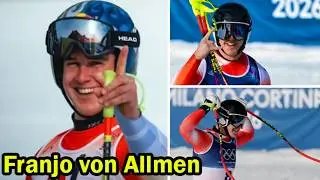 Franjo von Allmen Wins Gold - Men's Downhill alpine skiing - 2026 Winter Olympics