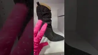 JC PENNY ~ JESSICA SIMPSON Black Rhinestone Boots #PinkGloveFashionista 💖#explorepage #fashion