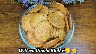 Without Maida Mathri😋 - Khasta Mathri Recipe🥳🤤... #Recipe #mathri #tasty #eveningsnack #foodie