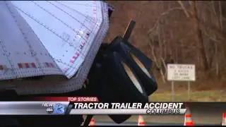 Overturned Tractor Trailer Closes I-26