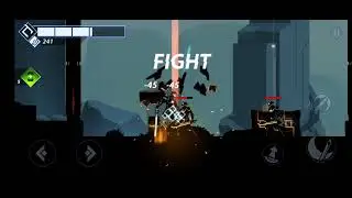 Overdrive: Ninja Shadow revenge. Swordsman vs Mechanized Forest lv 1-10 (easy difficulty)