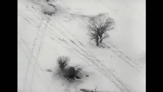 Rare WW2 Footage Luftwaffe Junkers Ju 87 G Kanonenvogel attack Soviet Tanks in Winter 1944 Guncam