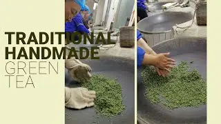 How green tea is made? | How to make pan-fired green tea | Traditional, handmade tea processing