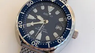 MiLTAT Tapered Milanese Wire Mesh Band Brushed Stylish Vintage Metal Bracelet Seiko Prospex SRPC39K1