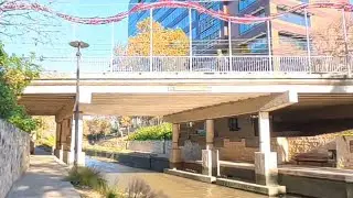 Downtown San Antonio TX river walk bike ride 