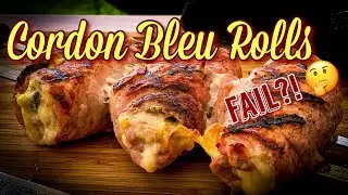 Cordon Bleu Schnitzel Rolls mit etwas Verbesserung Potenzial! Aber trozdem lecker 😋 #BBQ #Schnitzel