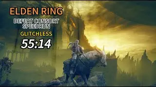 艾爾登法環 DLC速通 無邪道 55:14 Defeat Consort Glitchless Speedrun Elden Ring v1.16