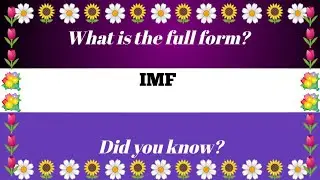 Full Form of IMF.