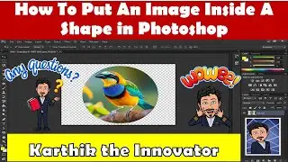 How To Put An Image Inside A Shape in Photoshop | Adobe Photoshop CS6 || Placing an image in Shape