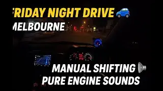 Friday Night Drive - Melbourne Streets 🚗 | Manual Lancer Ex POV + Pure Engine Sounds