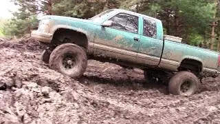 Blue GMC Mudding At Bogging For Jesse Mud Bog