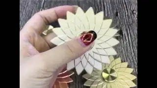 Lotus shape four color fidget spinner 5 minutes moving