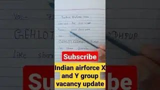 Indian Air force new vacancy 2022 update/airport vacancy update/airforts vacancy notification out