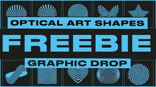 Free Vector Optical Art Shapes #opart - FREEBIE / Graphic Drop