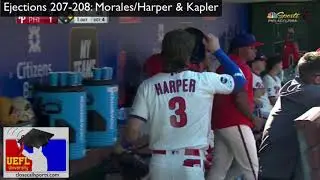 Ejections 207-208 - Gabe Morales Ejects Bryce Harper & Kapler After K, Video Review