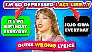 Guessing Wrong Lyrics 😭: Taylor Swift Song Edition 🎙️🚫 🎸Swiftie Test