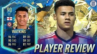 90 TEAM OF THE SEASON SO FAR WATKINS PLAYER REVIEW! TOTSSF WATKINS - FIFA 20 ULTIMATE TEAM