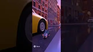 Cat chases rat in New York Streets