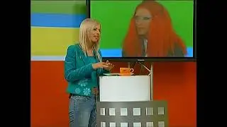 Blonde host midriff!