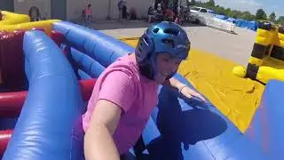 Giant Dizzy X Inflatable Obstacle Course Maze AMJ Spectacular Events