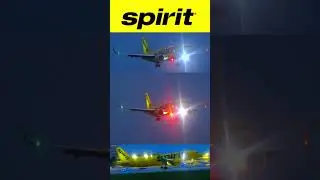 Spirit Airbus A 320 - 271N  / Lighted Landing