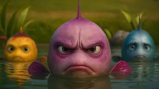 the angry fish 😡 🐟 | Fish animation cartoon video | fugu fish 
