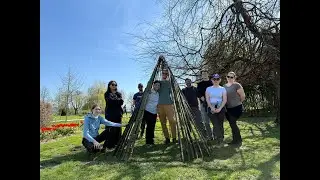 🔥 DIY INDIAN TENT with BAMBOO BRANCHES | Build Your Own Backyard Teepee!